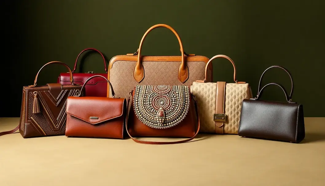 Vintage handbags reflecting the glamour and style of early fashion.